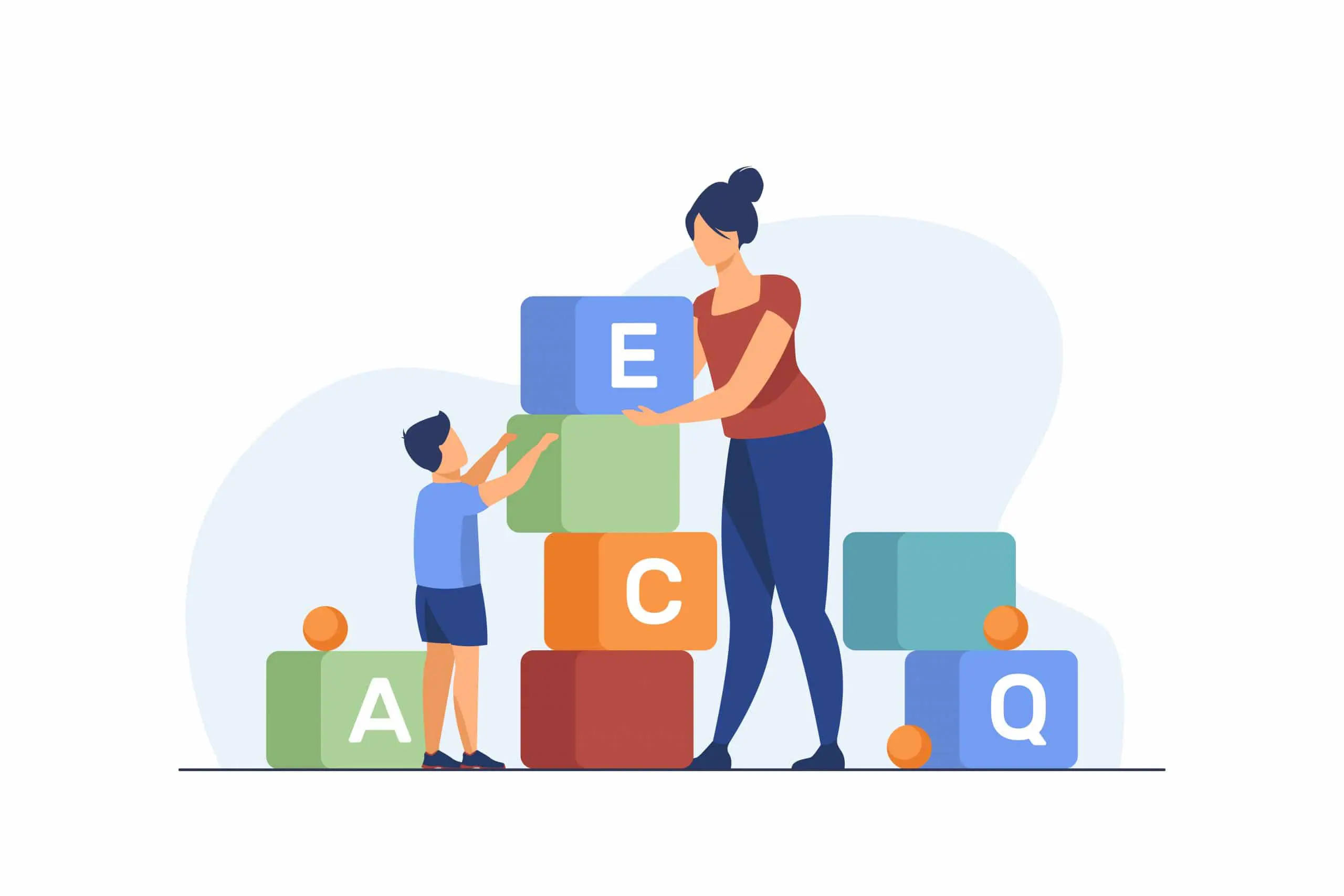 Home daycare provider with children